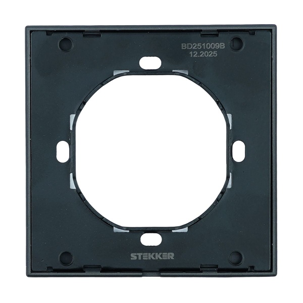 Рамка 1-местная, Stekker Мия, PFR00-3001-05, черный бархат 50461