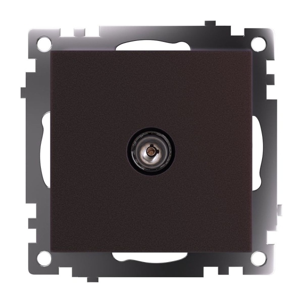 ТВ-розетка RJ-45 Stekker Катрин шоколад GLS00-7108-04 49024