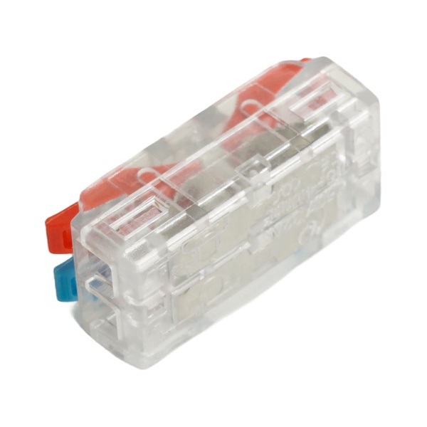 Клемма супер-компактная проходная серии 219 на 2 контакта Stekker,LD219-422, (DIY упак 10 шт) 49784 49784