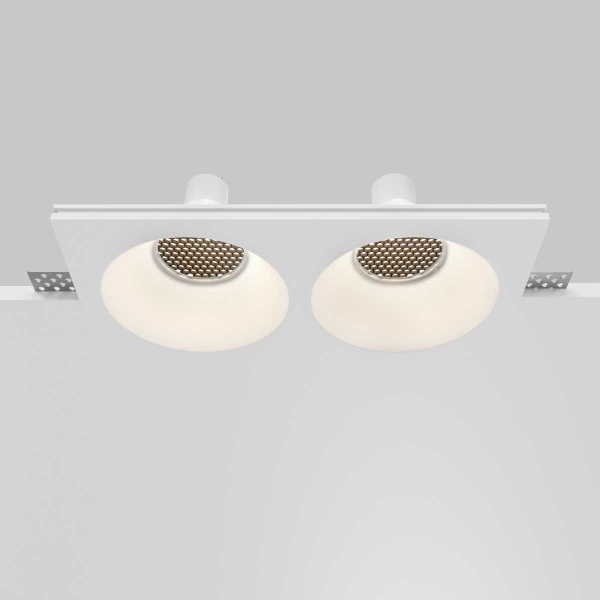 Встраиваемый светильник Maytoni Technical Downlight Gyps Modern DL129-GU10-02-W