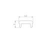 Рассеиватель Arlight SL-Bevel-W21-2000 Opal 043689