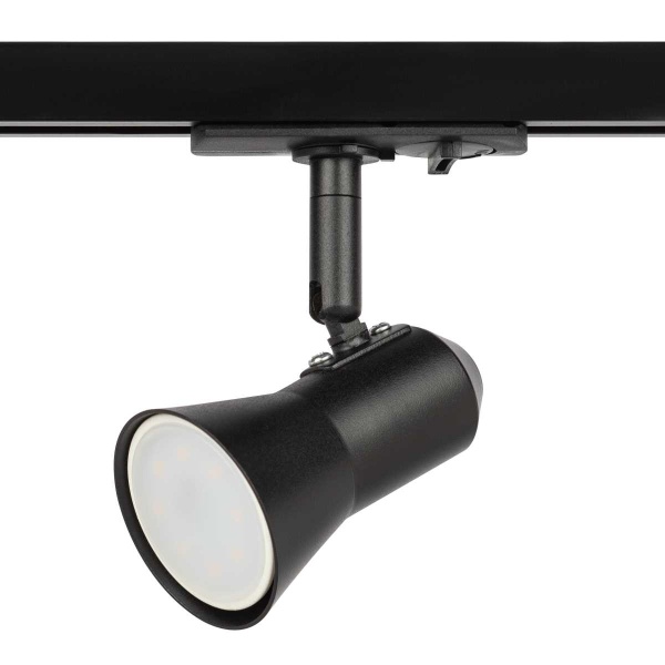 Трековый светильник однофазный ЭРА Taper TR37-GU10 BK Б0053304