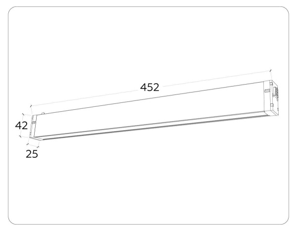 Трековый светодиодный светильник Ambrella Light Track System Magnetic 220V GL1282