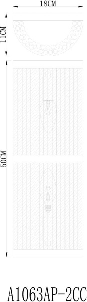 Настенный светильник Arte Lamp Albali A1063AP-2CC