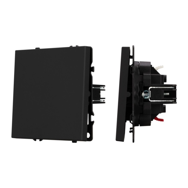Механизм выключателя одноклавишный непроходной SWT-NOBE-MK01-SFPL-BK (230V, 10A) Arlight 054243
