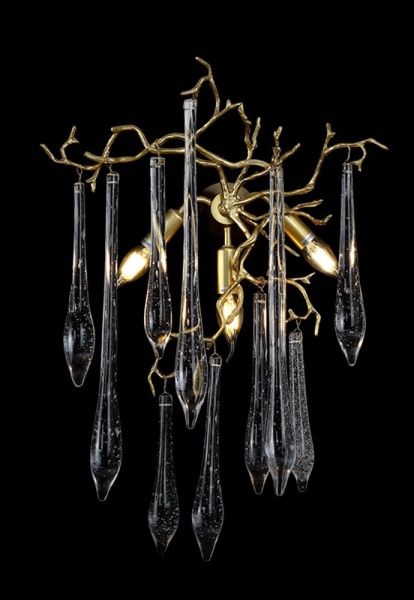 Настенный светильник Crystal Lux Reina AP3 Gold Pearl Настенный светильник Crystal Lux Reina AP3 Gold Pearl