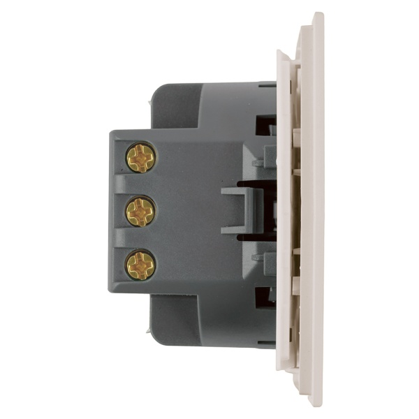 Переключатель перекрестный 1-клавишный (механизм), Stekker, 250В, 10А Мия, RSW10-3110-08, пудровый жемчуг 50570