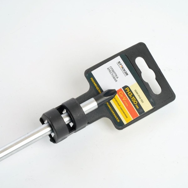 Отвертка крестовая Stekker Ph 3 х 150 мм, Cr-V, SDM-PH3-150 39771