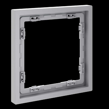 Рамка пластиковая S70 на 1 пост, (серый) Voltum VLS100116