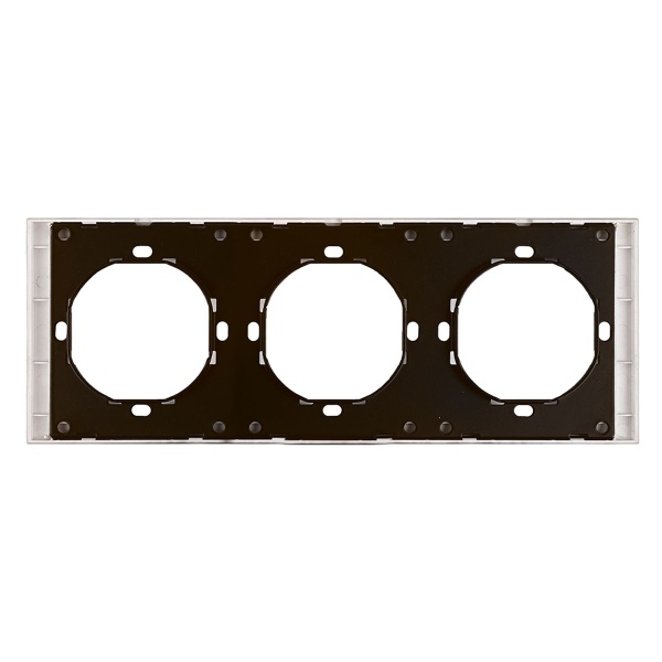 Рамка 3-местная, Stekker Мия, PFR00-3003-08, пудровый жемчуг 50488