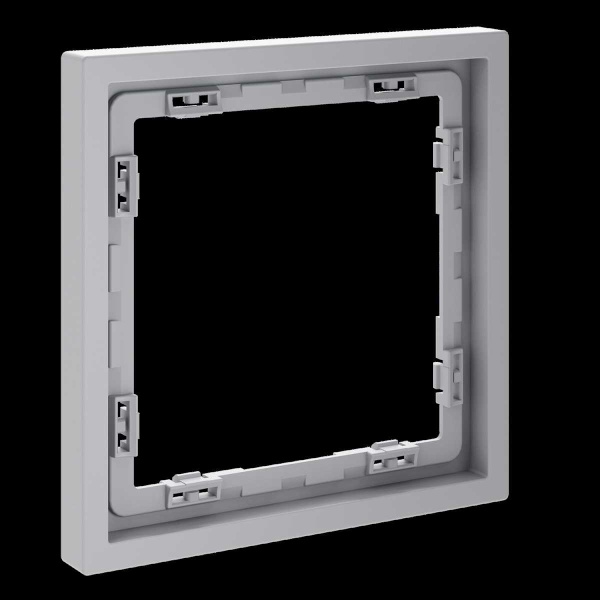 Рамка пластиковая S70 на 1 пост, (серый) Voltum VLS100116