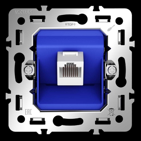 Механизм розетки компьютерной RJ45 кат.6 S70 Voltum VLS0601M