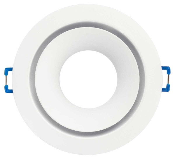 Светильник встраиваемый алюминиевый ЭРА KL100 WH под лампу MR16 GU5.3 белый Б0055584