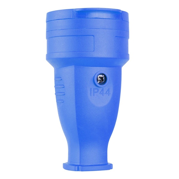 Розетка переносная 2P+PE Stekker Одри с крышкой синий RST16-21-44 39196