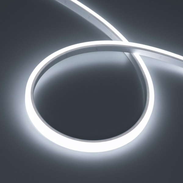 Светодиодная лента герметичная WAVE-TOP-PU-A144-10x10mm 24V White5700 (5 W/m, IP68, 5m, wire x2) Arlight 052432