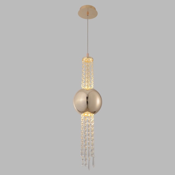 Подвесной светодиодный светильник Crystal Lux Navajo SP3W Led Gold