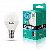 Лампа светодиодная Camelion E14 10W 4500K LED10-G45/845/E14 13567