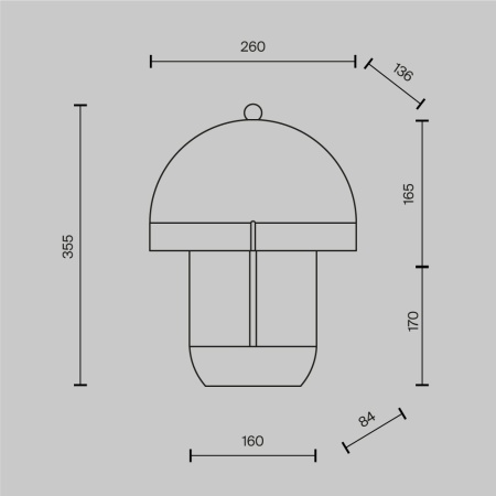 Настольная лампа Maytoni MOD479TL-L14W3K