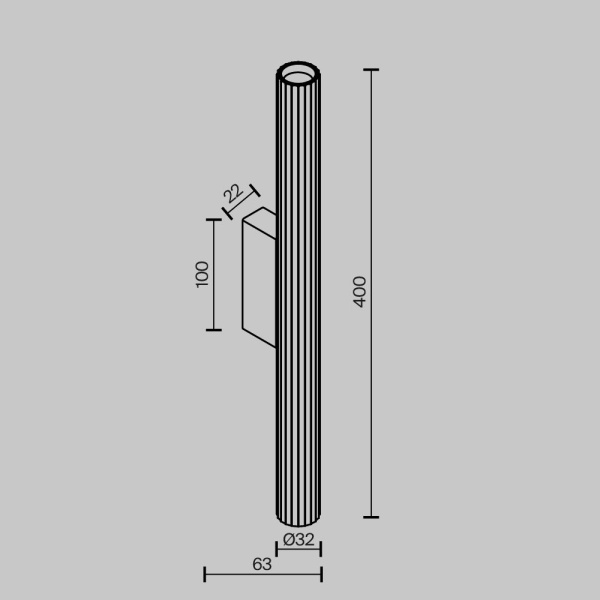 Бра Maytoni Technical Calipso C082WL-12W2.7K-W Бра Maytoni Technical Calipso C082WL-12W2.7K-W