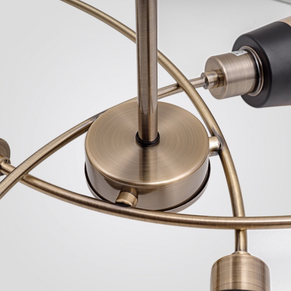 Потолочная люстра IMEX MD.4045-6-S AB+BK