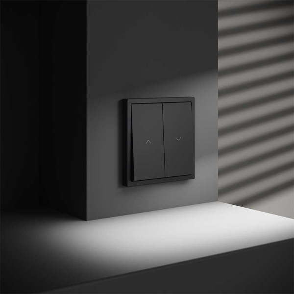 Выключатель встраиваемый S70 для жалюзи 10А, (графит) Voltum VLS020707