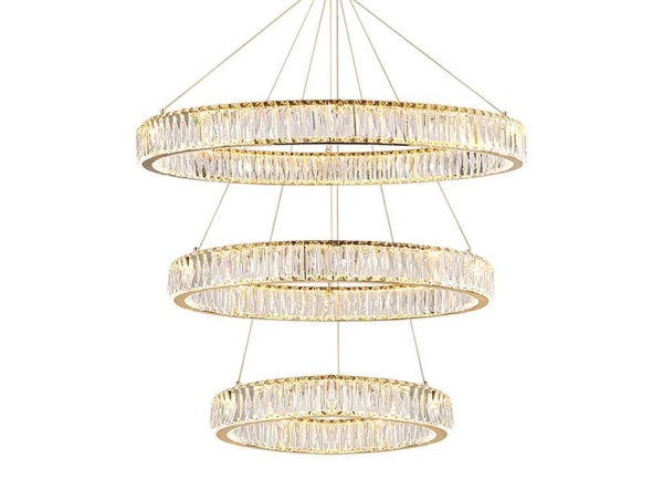 Вертикальная композиция Newport 8240 из трех колец золото №9 S8240_027G