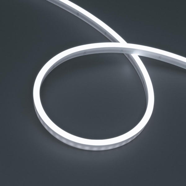 Светодиодная лента герметичная WAVE-SIDE-PU-A120-06x12mm 24V White5700 (8 W/m, IP68, 5m, wire x2) Arlight 052422