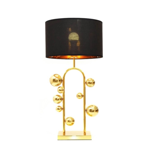 Настольная лампа Lumina Deco Fabi LDT 5528 GD+BK