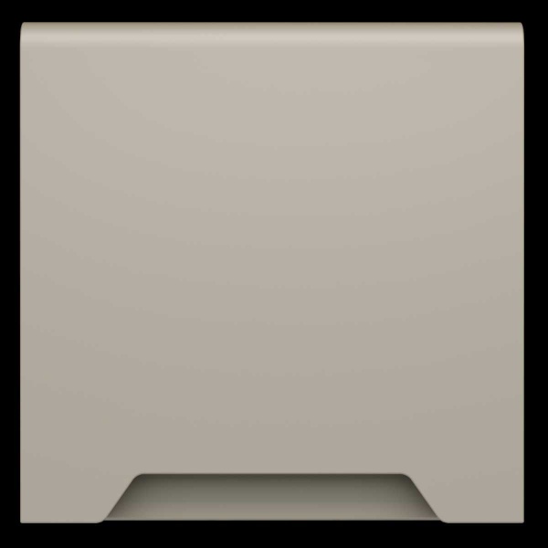 Накладка для розетки с заземлением защитными шторками и крышкой S70 (кашемир) Voltum VLS000803