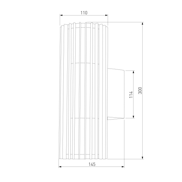 Уличный настенный светодиодный cветильник Elektrostandard Entero (35189/W) 3000K черный a072082