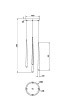 Подвесной светодиодный светильник Maytoni Cascade MOD132PL-L30BSK