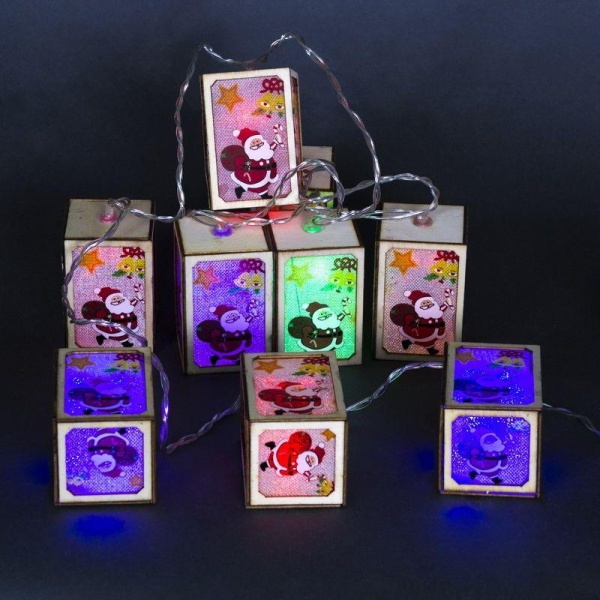 Cветодиодная гирлянда Sneha Кубики 230V разноцветная статичный A-481