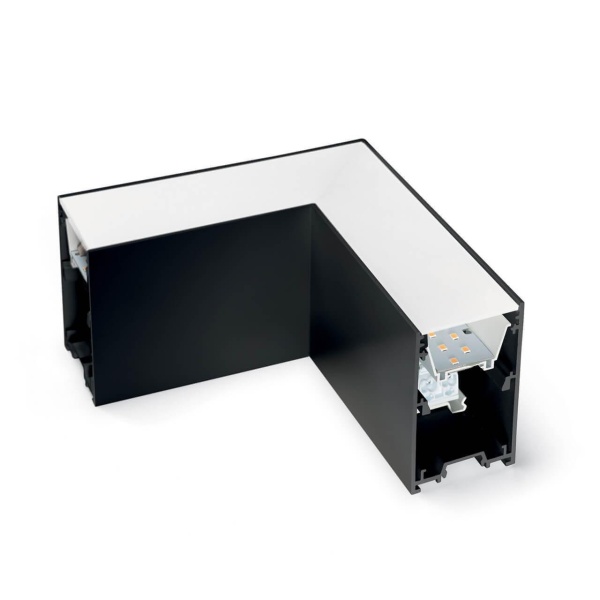 Подвесной светодиодный светильник Ideal Lux Fluo Corner 3000K Bk 191430 Подвесной светодиодный светильник Ideal Lux Fluo Corner 3000K Bk 191430