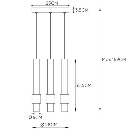 Подвесная светодиодная люстра Lucide Margary 24400/15/96