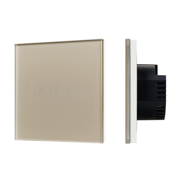 Выключатель сенсорный SWT-OMALI-S03-ZB-GD (250V, 10A, Zigbee) Arlight 050048
