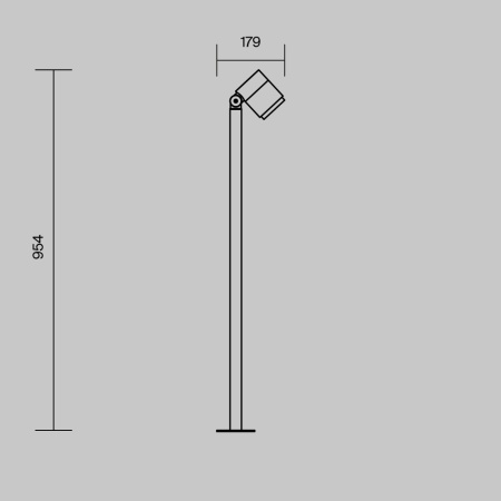 Ландшафтный светильник Maytoni Outdoor O497FL-L12B3K