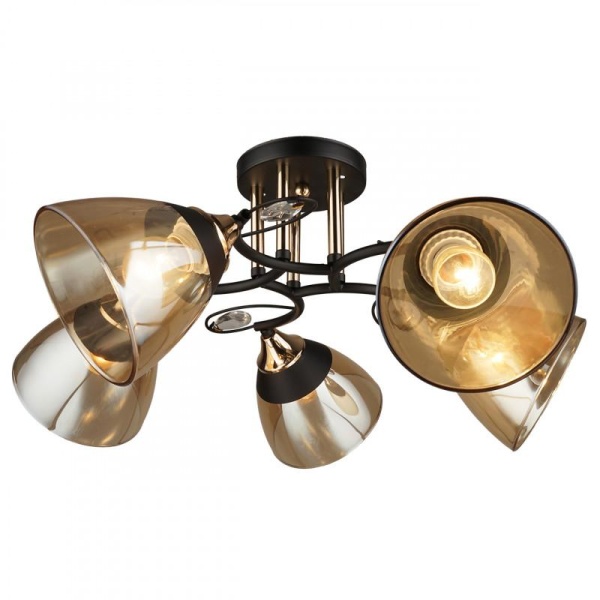 Потолочная люстра IMEX MD.3807-5-S BK+FGD