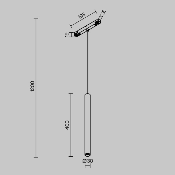 Трековый светильник Maytoni Technical TR226-4-5WTW-M-DSZ-W