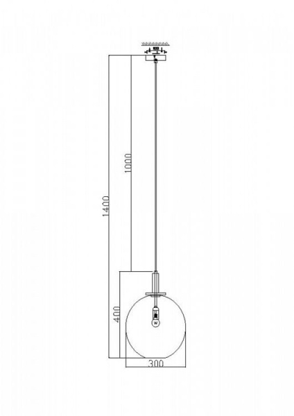 Подвесной светильник Freya Moke FR4007PL-01BT