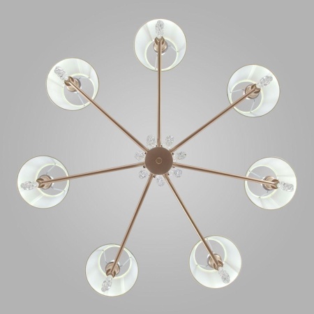 Подвесная люстра Eurosvet Charuel 60148/7 матовое золото