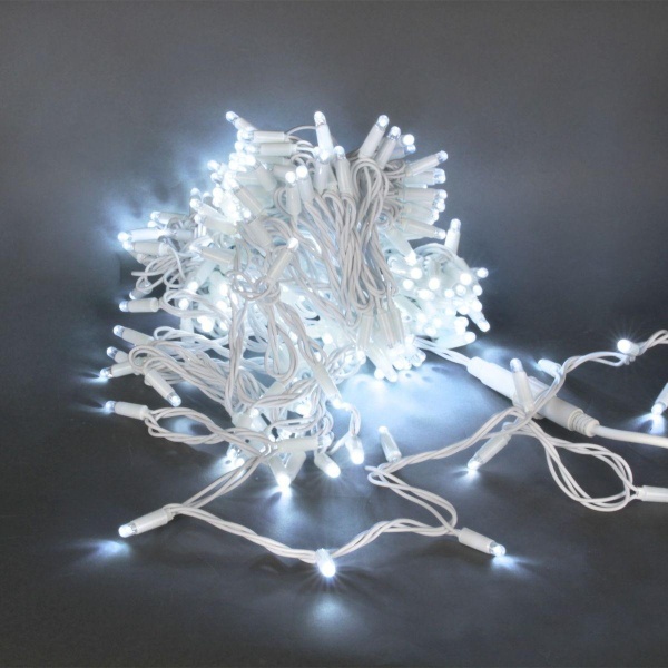 Уличная светодиодная гирлянда Sneha нить 230V белый постоянный A-047B WT