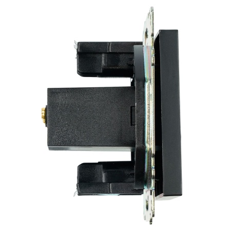 Розетка 2хUSB Stekker Катрин черный GLS10-7115-05 39616