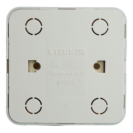 Выключатель одноклавишный Stekker София серебро MSW10-10-03 49295