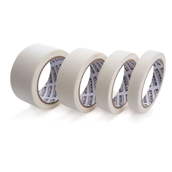 Малярная лента Stekker INTP7-36-25 36 мм, длина 25 м, на бумажной основе, белый 39151