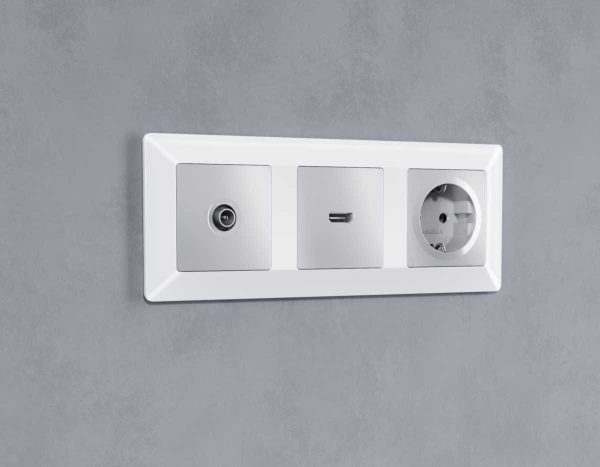 Лицевая панель ТВ-розетки AMBRELLA VOLT AP4130
