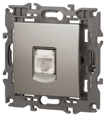 Розетка ЭРА Elegance 14-3107-16 RJ45, титан Б0065764