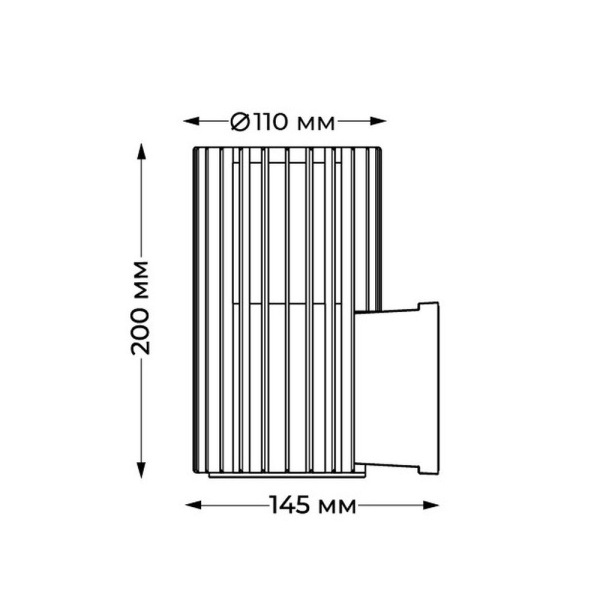 Уличный настенный светильник Italline IT3047