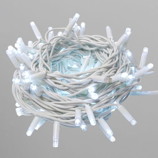 Светодиодная гирлянда Uniel без вилки белый ULD-F90PRO S5M-050/SWK WH UL-00013243