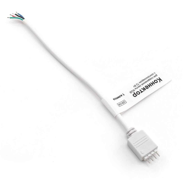 Коннектор для соединения RGB светодиодной ленты с контроллером Apeyron 09-04 Коннектор для соединения RGB светодиодной ленты с контроллером Apeyron 09-04