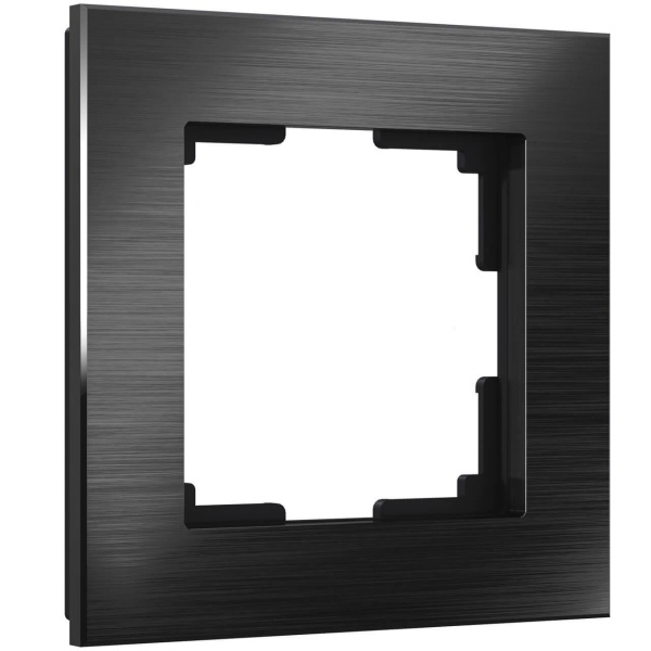 Рамка Werkel Aluminium на 1 пост черный алюминий W0011708 4690389157981 Рамка Werkel Aluminium на 1 пост черный алюминий W0011708 4690389157981